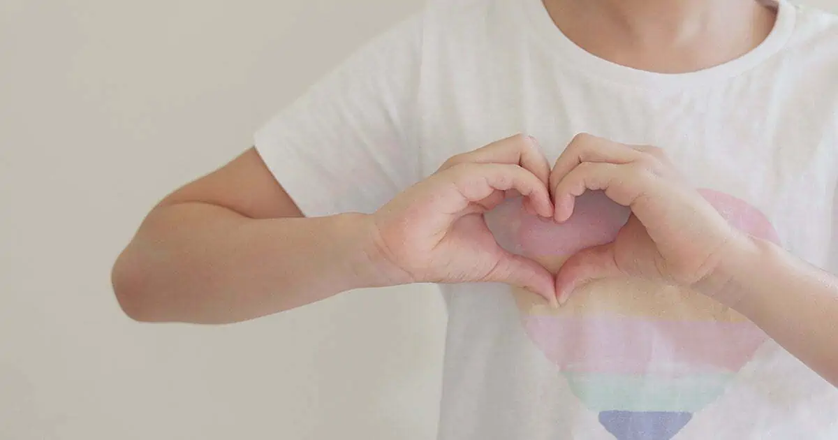 A heart symbol representing the value of kindness and compassion.